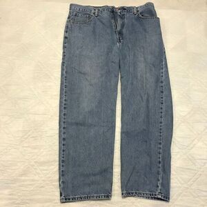Levi Classic 550 well‎ worn faded blue jeans 38X30 Relaxed Fit